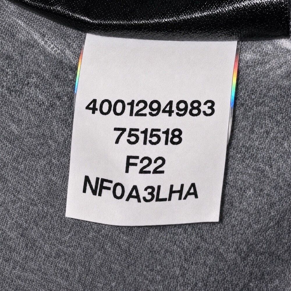 The North Face Womens L Gray Full Zip Stretch Fleece Jacket Logo - Picture 9 of 9